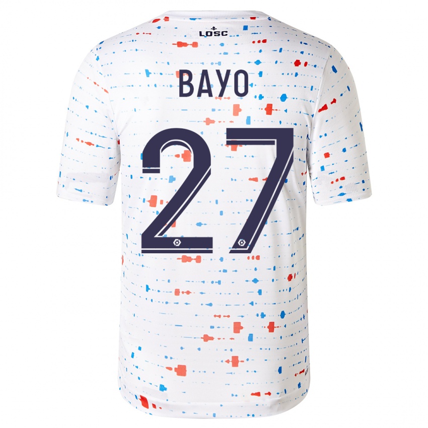 Niño Camiseta Mohamed Bayo #27 Blanco 2ª Equipación 2023/24 La Camisa Perú