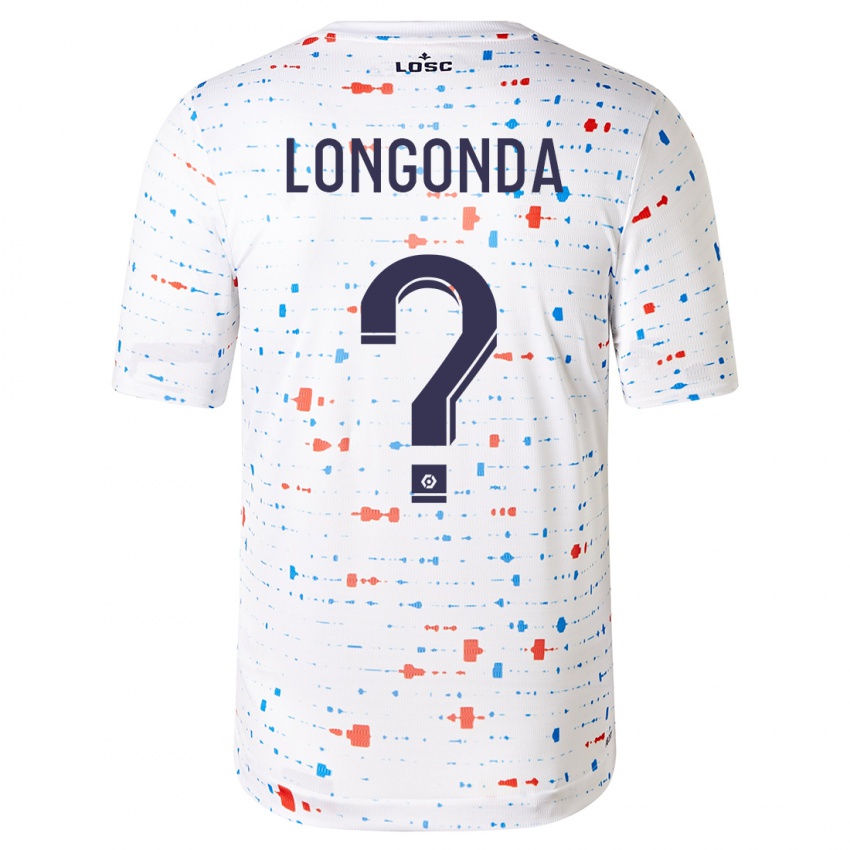 Niño Camiseta Jean-Pierre Longonda #0 Blanco 2ª Equipación 2023/24 La Camisa Perú