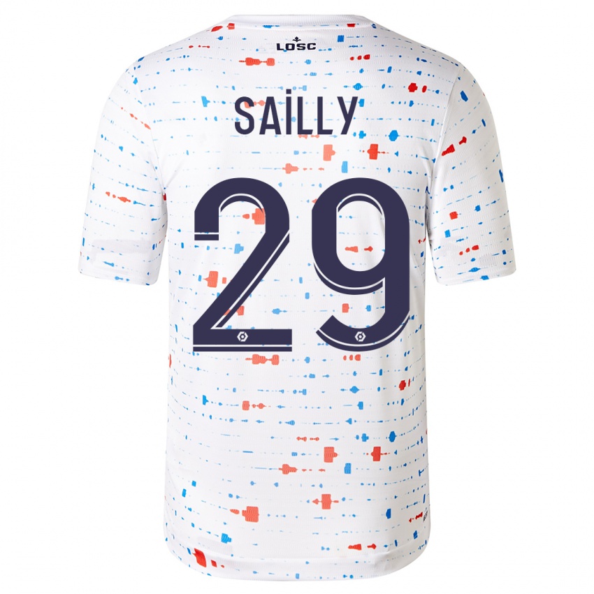 Niño Camiseta Charlotte Sailly #29 Blanco 2ª Equipación 2023/24 La Camisa Perú