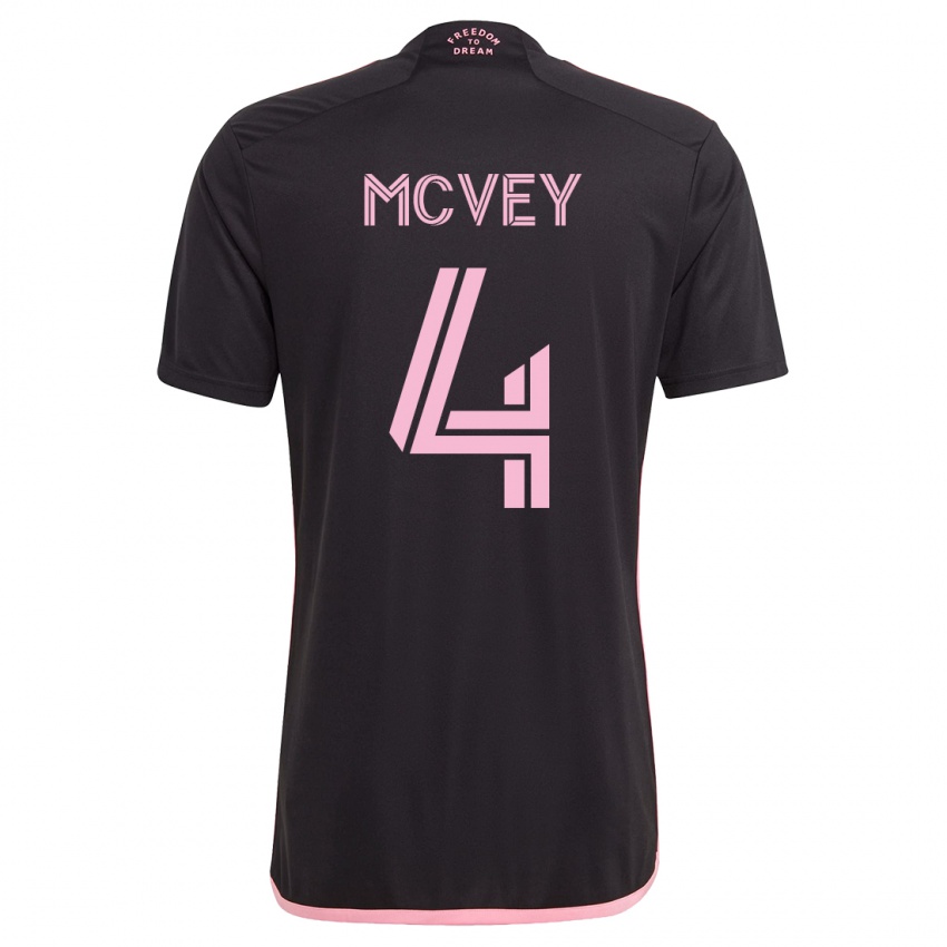 Niño Camiseta Christopher Mcvey #4 Negro 2ª Equipación 2023/24 La Camisa Perú