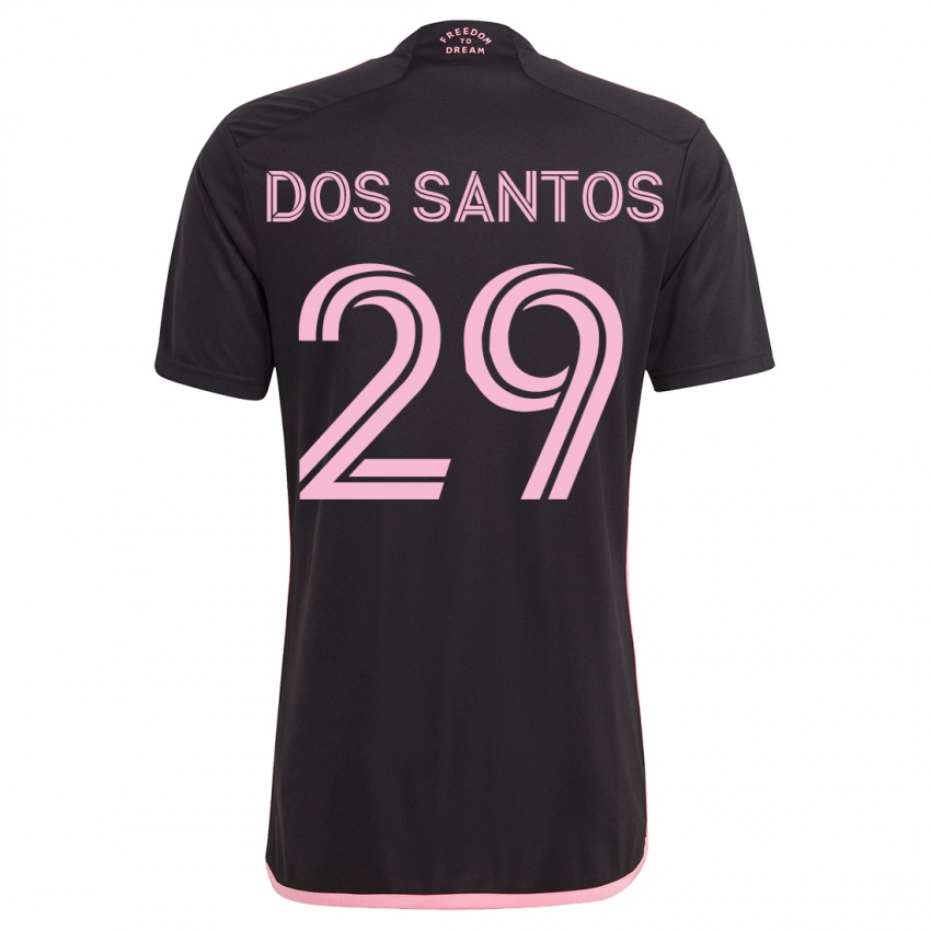 Niño Camiseta Cj Dos Santos #29 Negro 2ª Equipación 2023/24 La Camisa Perú