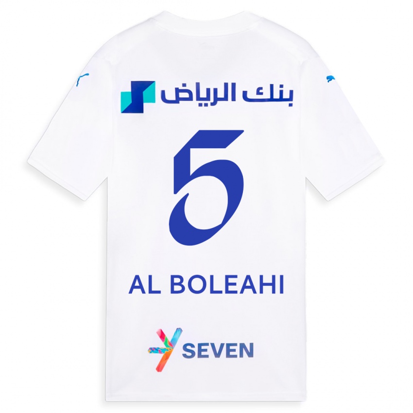 Niño Camiseta Ali Al-Boleahi #5 Blanco 2ª Equipación 2023/24 La Camisa Perú