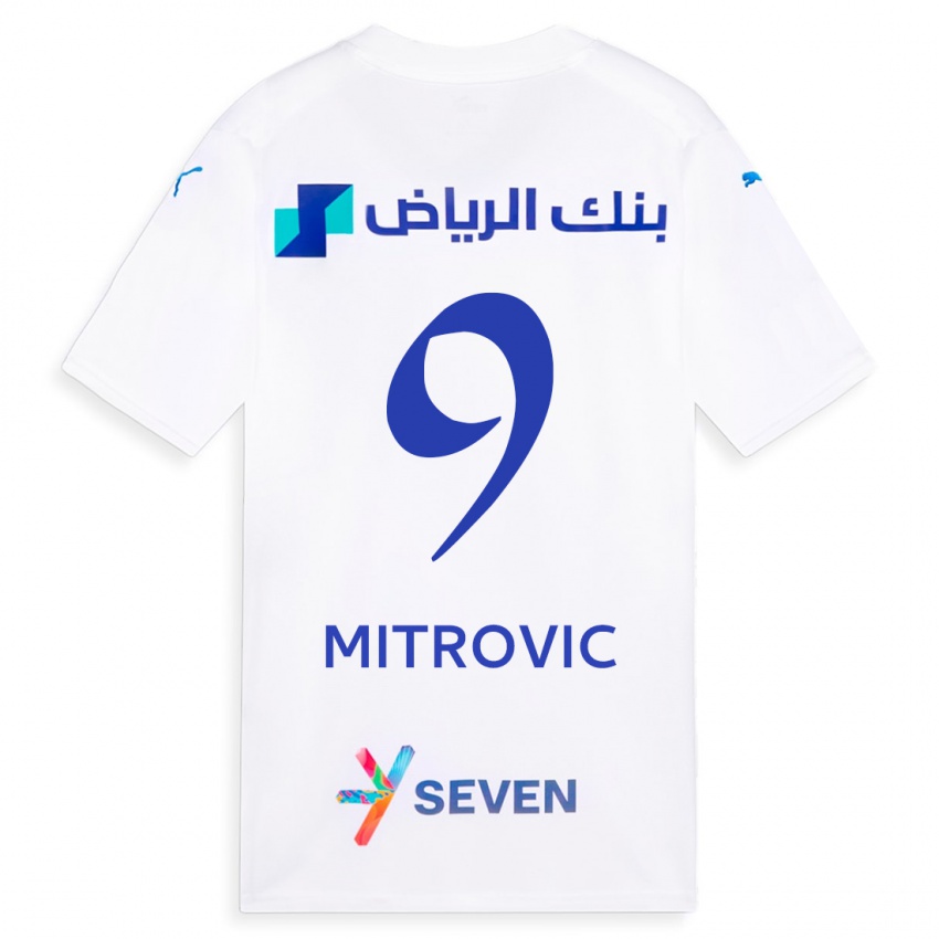 Niño Camiseta Aleksandar Mitrovic #9 Blanco 2ª Equipación 2023/24 La Camisa Perú