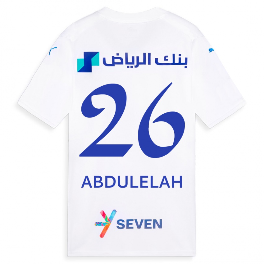 Niño Camiseta Abdulelah Al-Malki #26 Blanco 2ª Equipación 2023/24 La Camisa Perú