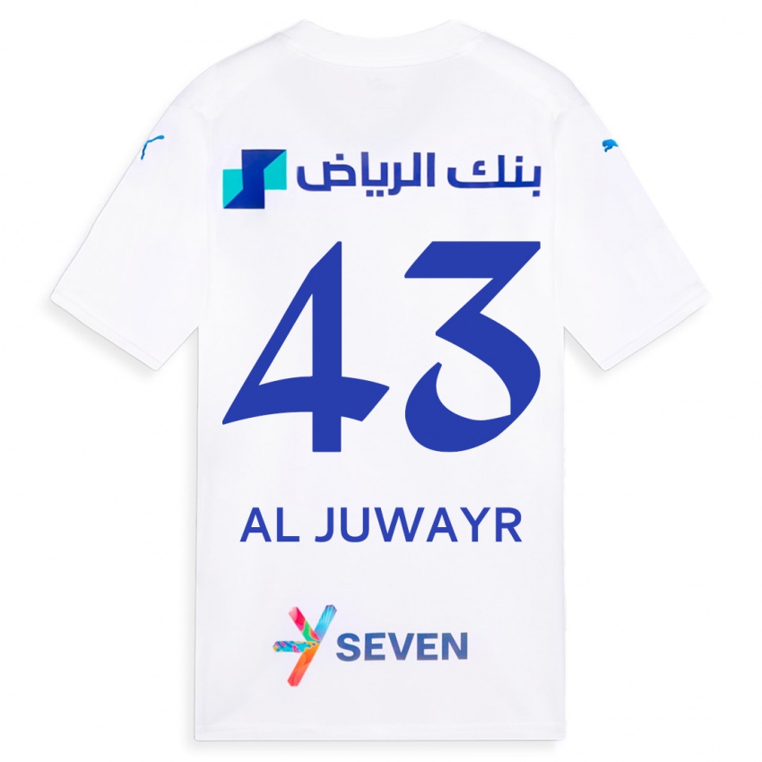 Niño Camiseta Musab Al-Juwayr #43 Blanco 2ª Equipación 2023/24 La Camisa Perú