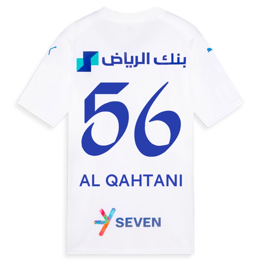 Niño Camiseta Mohammed Al-Qahtani #56 Blanco 2ª Equipación 2023/24 La Camisa Perú