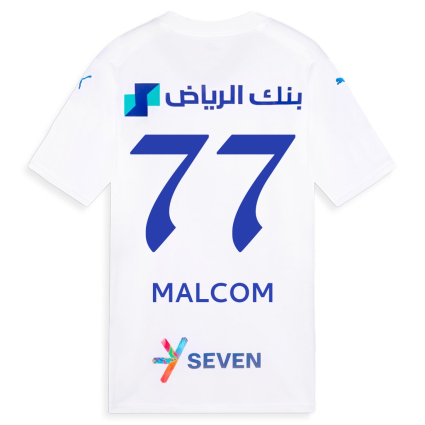 Niño Camiseta Malcom #77 Blanco 2ª Equipación 2023/24 La Camisa Perú