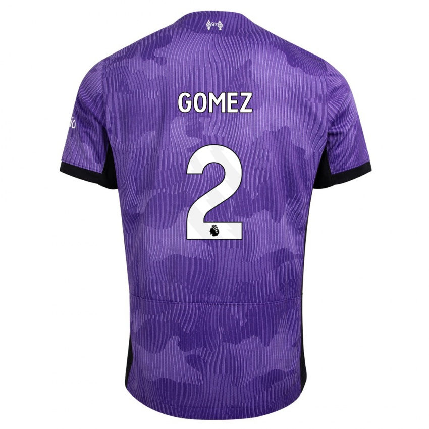 Niño Camiseta Joe Gomez #2 Púrpura Equipación Tercera 2023/24 La Camisa Perú