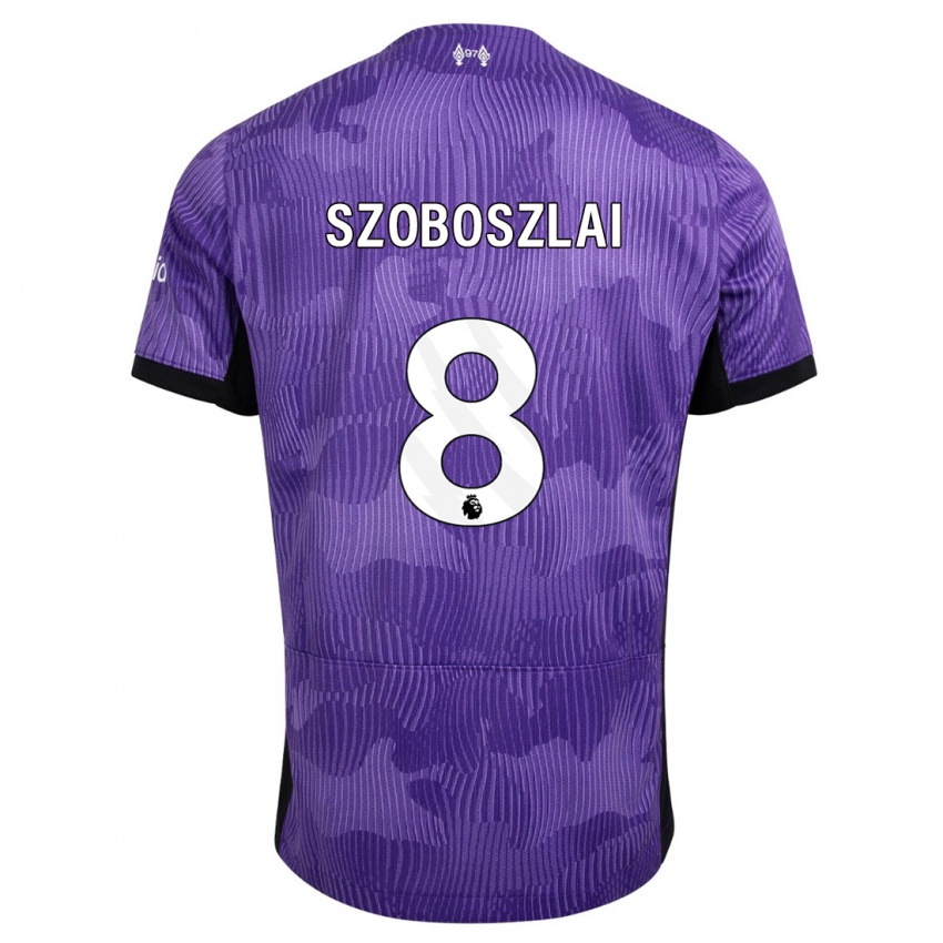 Niño Camiseta Dominik Szoboszlai #8 Púrpura Equipación Tercera 2023/24 La Camisa Perú