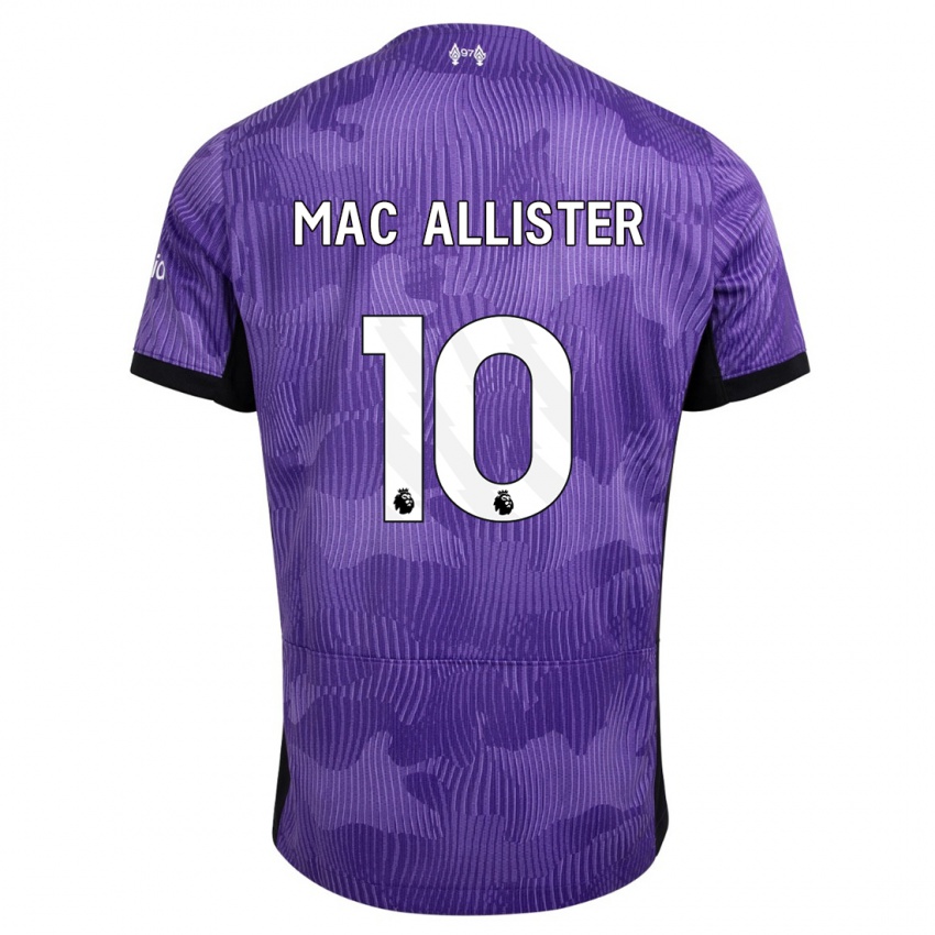 Niño Camiseta Alexis Mac Allister #10 Púrpura Equipación Tercera 2023/24 La Camisa Perú