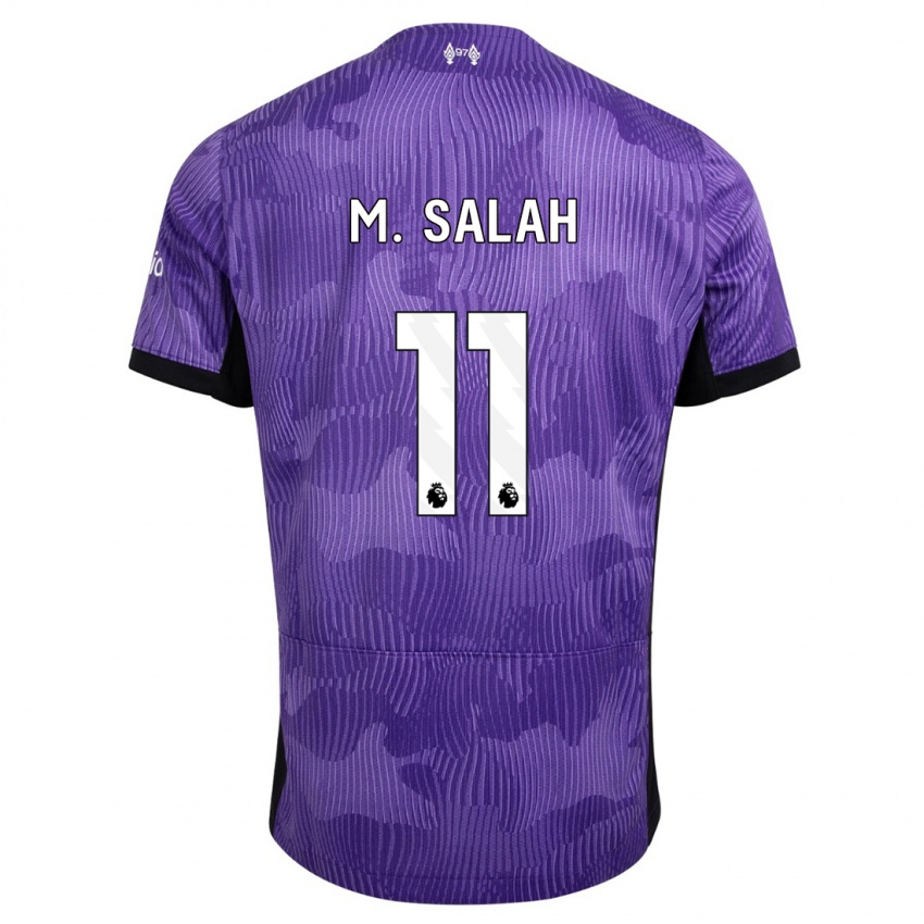 Niño Camiseta Mohamed Salah #11 Púrpura Equipación Tercera 2023/24 La Camisa Perú