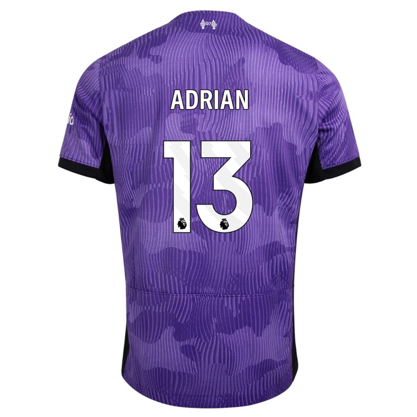 Niño Camiseta Adrian #13 Púrpura Equipación Tercera 2023/24 La Camisa Perú