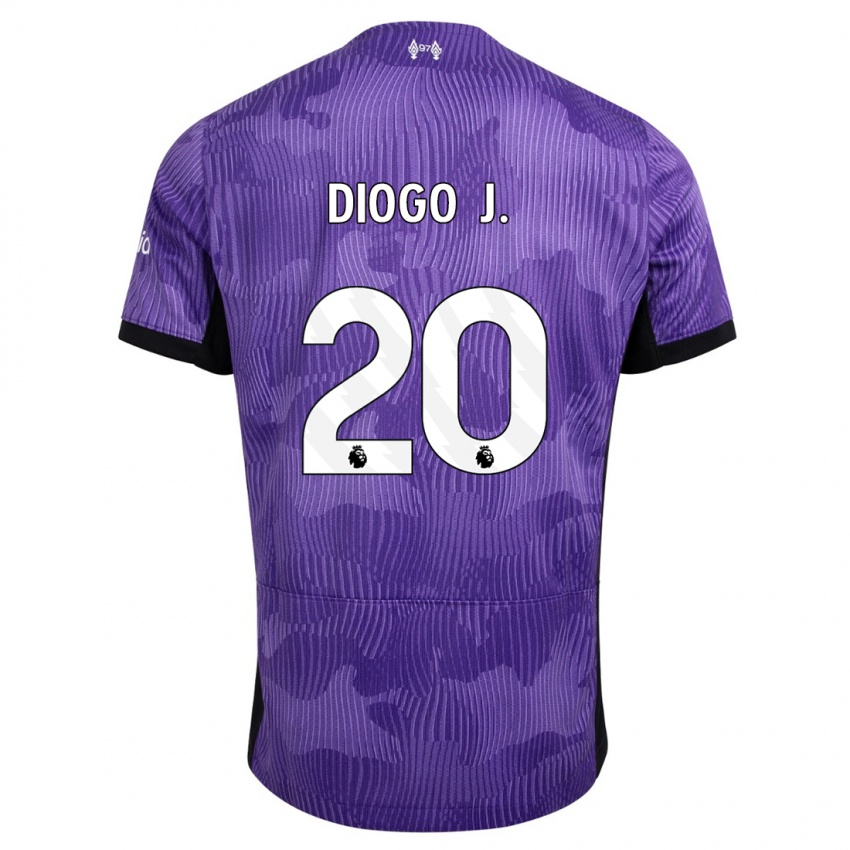 Niño Camiseta Diogo Jota #20 Púrpura Equipación Tercera 2023/24 La Camisa Perú