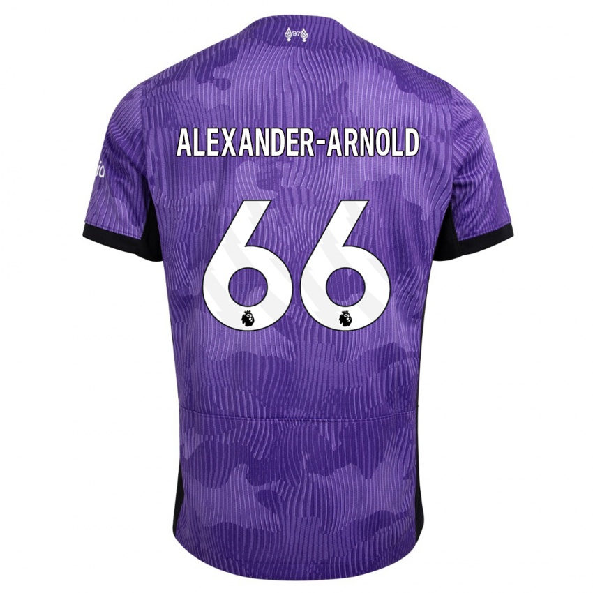 Niño Camiseta Trent Alexander-Arnold #66 Púrpura Equipación Tercera 2023/24 La Camisa Perú