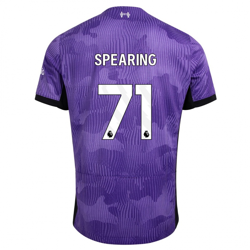 Niño Camiseta Jay Spearing #71 Púrpura Equipación Tercera 2023/24 La Camisa Perú