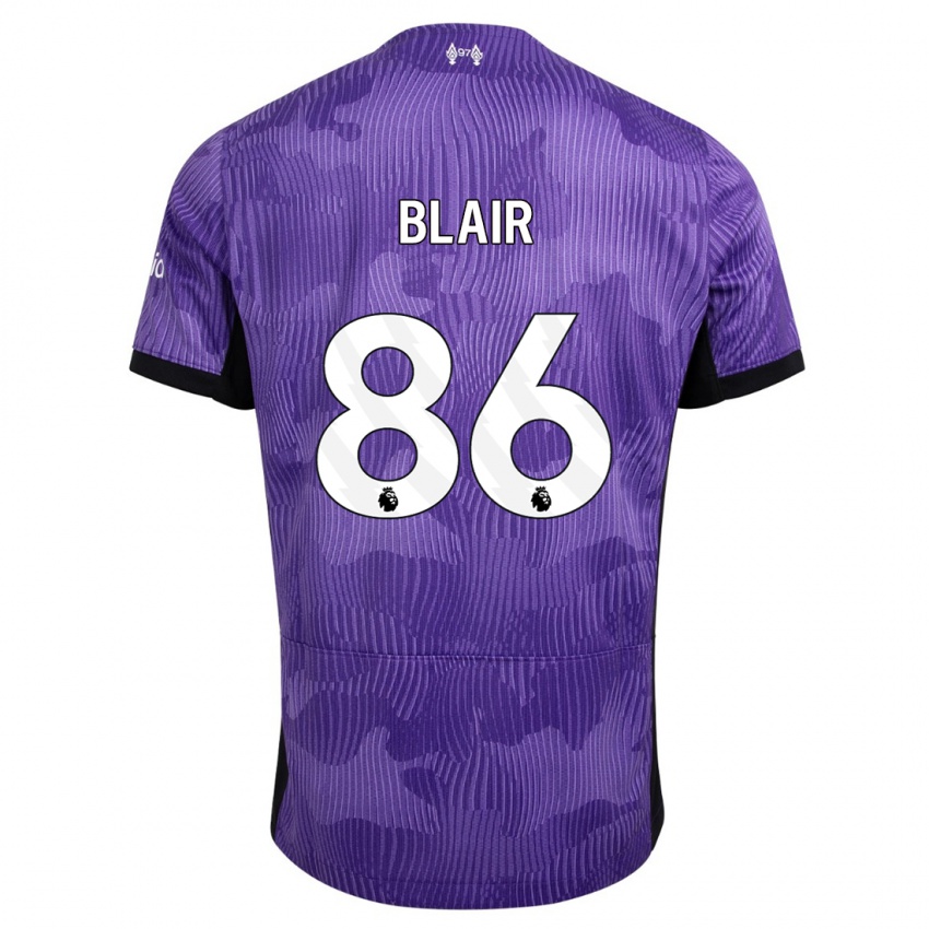 Niño Camiseta Harvey Blair #86 Púrpura Equipación Tercera 2023/24 La Camisa Perú