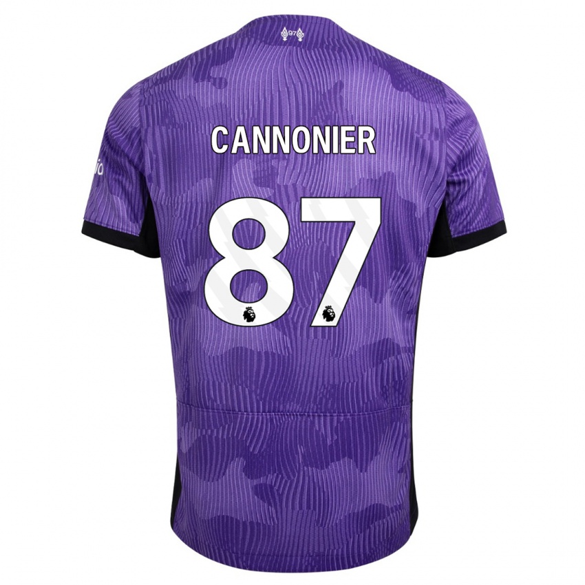 Niño Camiseta Oakley Cannonier #87 Púrpura Equipación Tercera 2023/24 La Camisa Perú