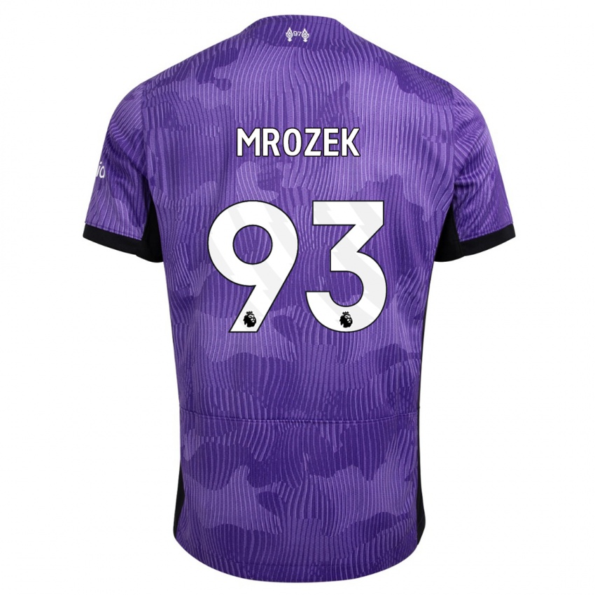 Niño Camiseta Fabian Mrozek #93 Púrpura Equipación Tercera 2023/24 La Camisa Perú