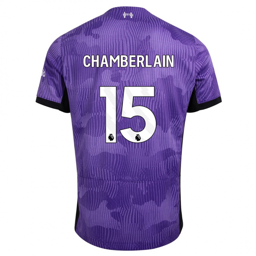 Niño Camiseta Alex Oxlade Chamberlain #15 Púrpura Equipación Tercera 2023/24 La Camisa Perú