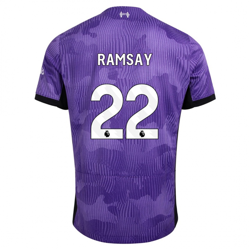 Niño Camiseta Calvin Ramsay #22 Púrpura Equipación Tercera 2023/24 La Camisa Perú