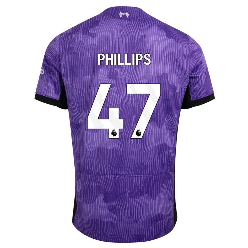 Niño Camiseta Nathaniel Phillips #47 Púrpura Equipación Tercera 2023/24 La Camisa Perú