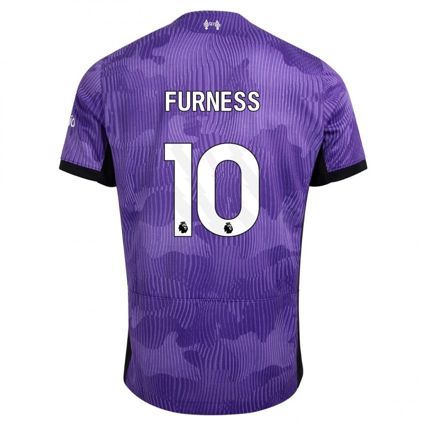 Niño Camiseta Rachel Furness #10 Púrpura Equipación Tercera 2023/24 La Camisa Perú