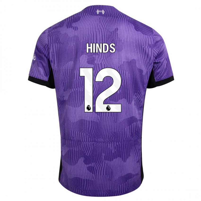 Niño Camiseta Taylor Hinds #12 Púrpura Equipación Tercera 2023/24 La Camisa Perú