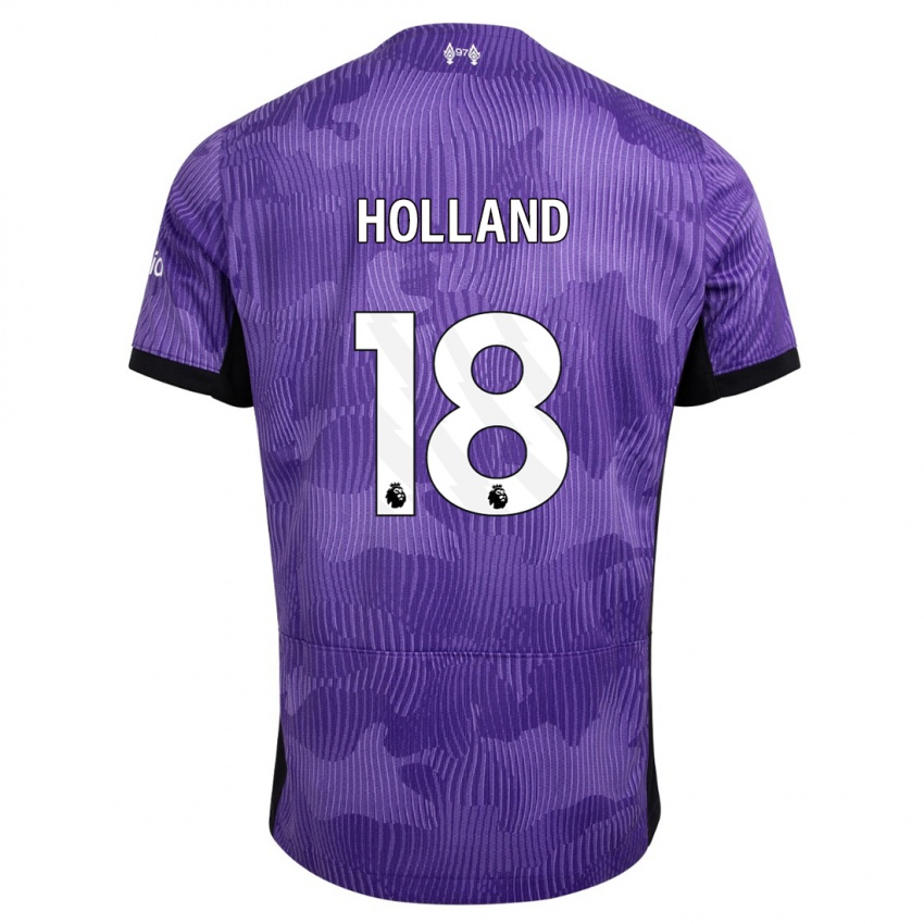 Niño Camiseta Ceri Holland #18 Púrpura Equipación Tercera 2023/24 La Camisa Perú