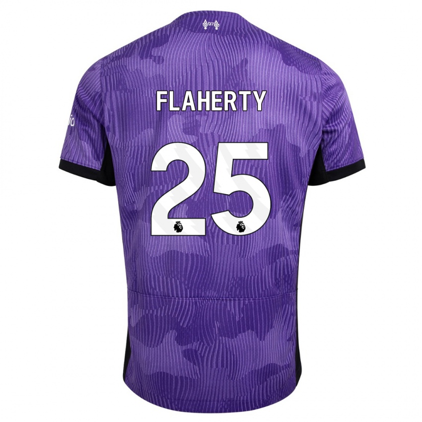 Niño Camiseta Gilly Flaherty #25 Púrpura Equipación Tercera 2023/24 La Camisa Perú