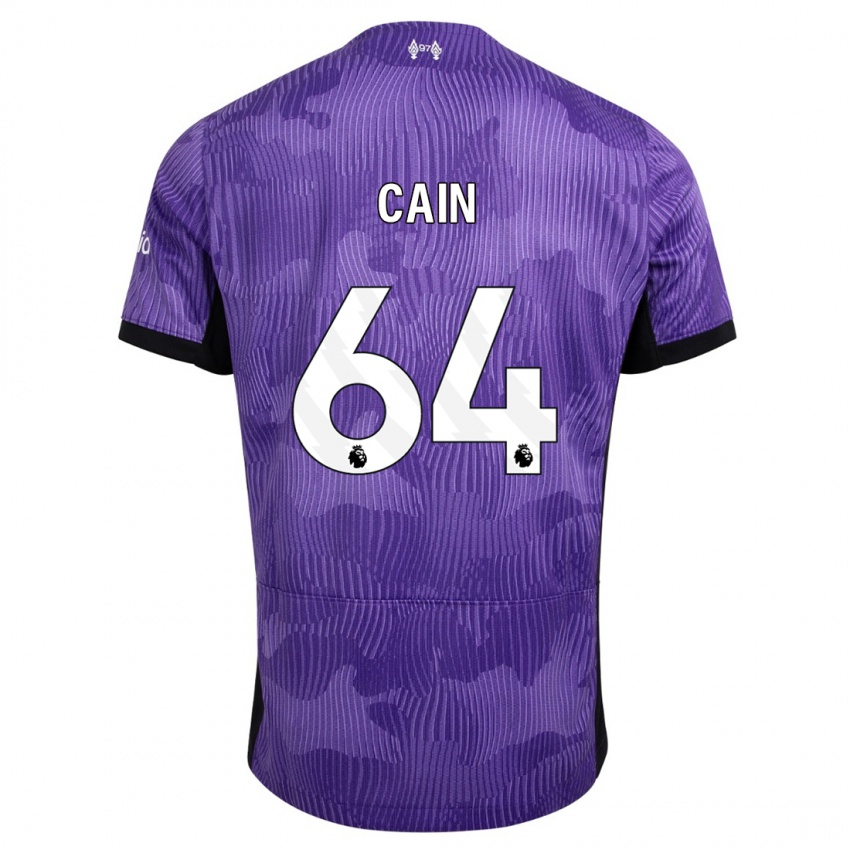 Niño Camiseta Jake Cain #64 Púrpura Equipación Tercera 2023/24 La Camisa Perú