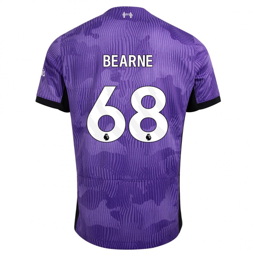 Niño Camiseta Jack Bearne #68 Púrpura Equipación Tercera 2023/24 La Camisa Perú