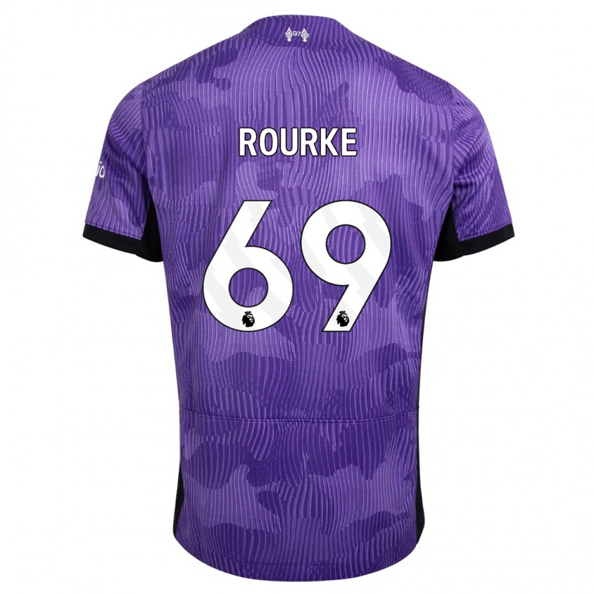 Niño Camiseta Fidel O'rourke #69 Púrpura Equipación Tercera 2023/24 La Camisa Perú