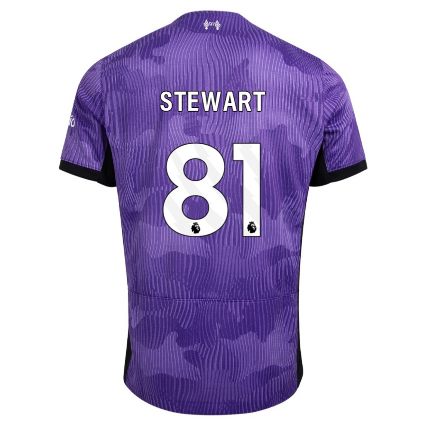 Niño Camiseta Layton Stewart #81 Púrpura Equipación Tercera 2023/24 La Camisa Perú