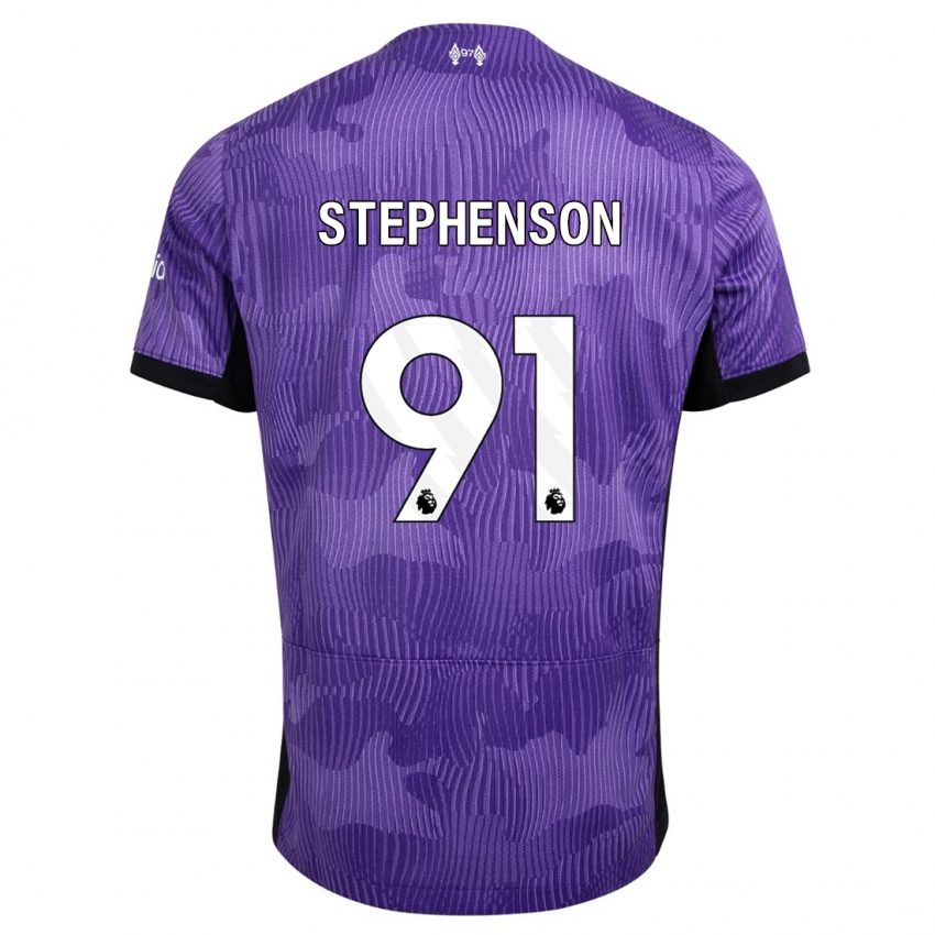 Niño Camiseta Luca Stephenson #91 Púrpura Equipación Tercera 2023/24 La Camisa Perú