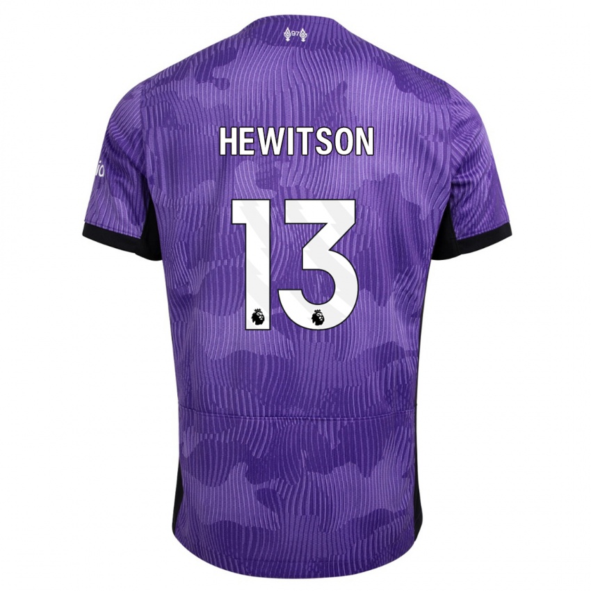 Niño Camiseta Luke Hewitson #13 Púrpura Equipación Tercera 2023/24 La Camisa Perú