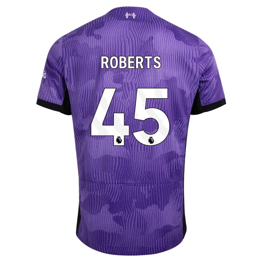 Niño Camiseta Iwan Roberts #45 Púrpura Equipación Tercera 2023/24 La Camisa Perú