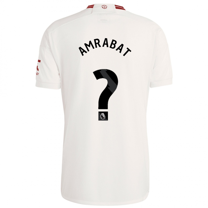 Niño Camiseta Sofyan Amrabat #0 Blanco Equipación Tercera 2023/24 La Camisa Perú