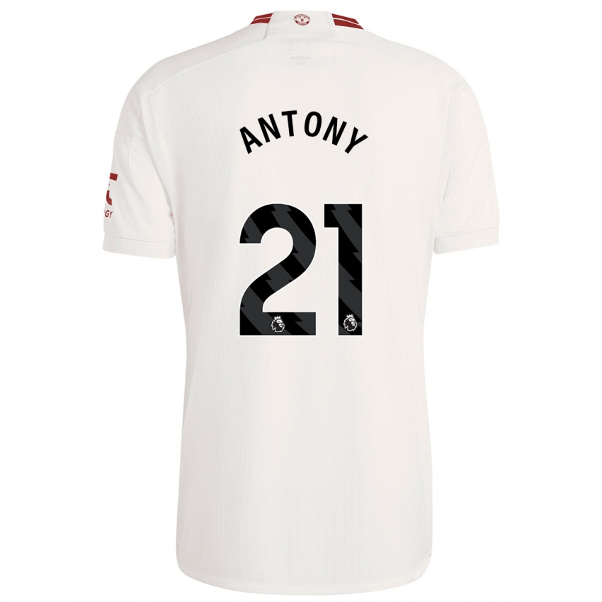 Niño Camiseta Antony #21 Blanco Equipación Tercera 2023/24 La Camisa Perú