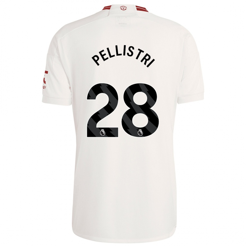 Niño Camiseta Facundo Pellistri #28 Blanco Equipación Tercera 2023/24 La Camisa Perú