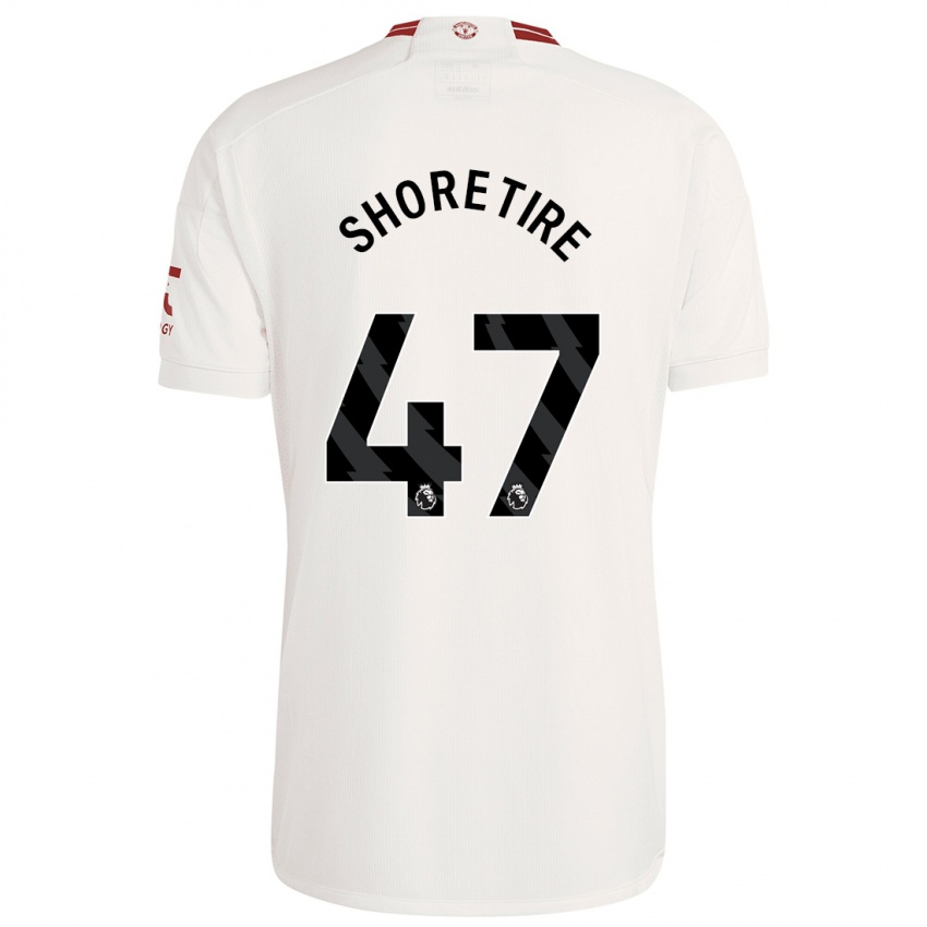 Niño Camiseta Shola Shoretire #47 Blanco Equipación Tercera 2023/24 La Camisa Perú