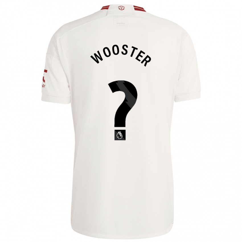 Niño Camiseta Tom Wooster #0 Blanco Equipación Tercera 2023/24 La Camisa Perú