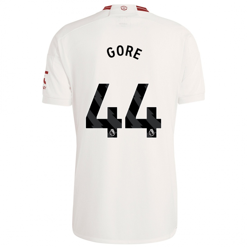 Niño Camiseta Daniel Gore #44 Blanco Equipación Tercera 2023/24 La Camisa Perú