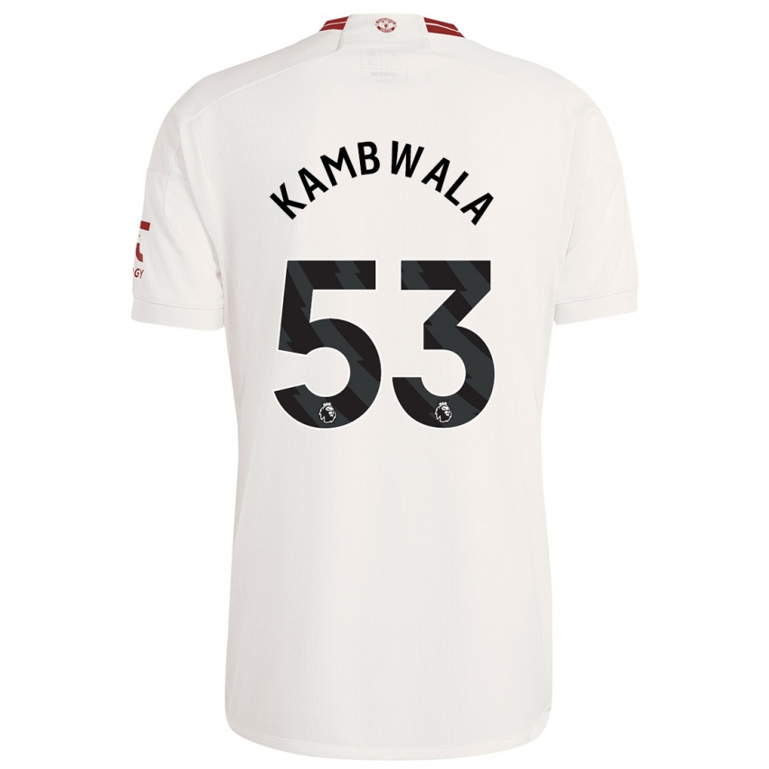 Niño Camiseta Willy Kambwala #53 Blanco Equipación Tercera 2023/24 La Camisa Perú