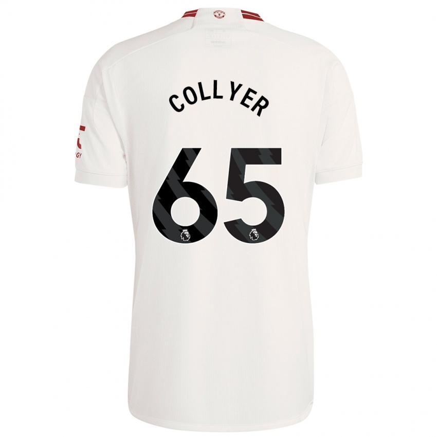 Niño Camiseta Toby Collyer #65 Blanco Equipación Tercera 2023/24 La Camisa Perú