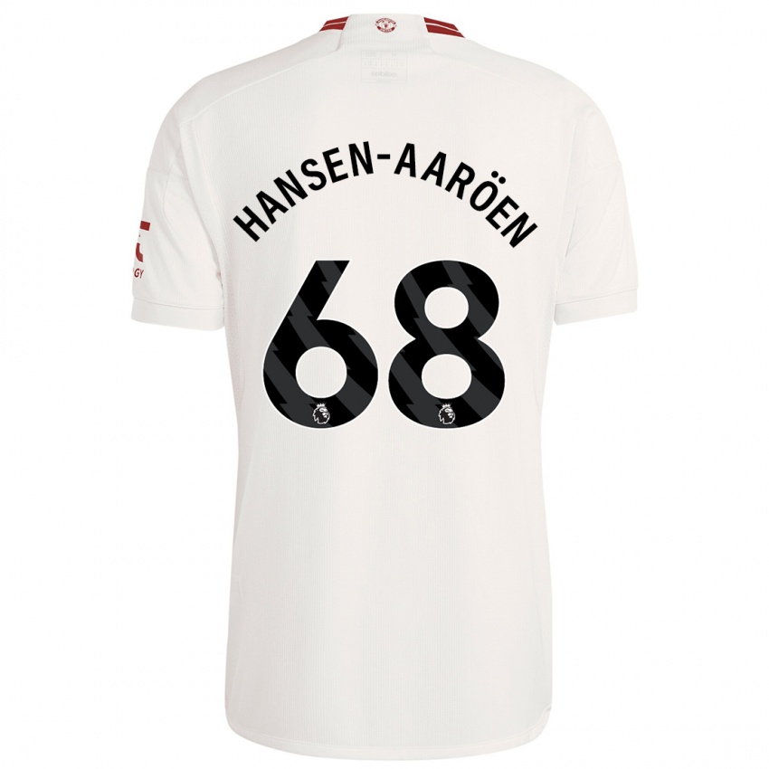 Niño Camiseta Isak Hansen-Aaröen #68 Blanco Equipación Tercera 2023/24 La Camisa Perú