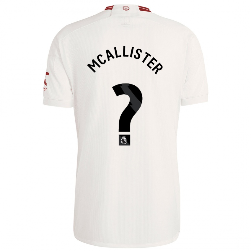 Niño Camiseta Finley Mcallister #0 Blanco Equipación Tercera 2023/24 La Camisa Perú