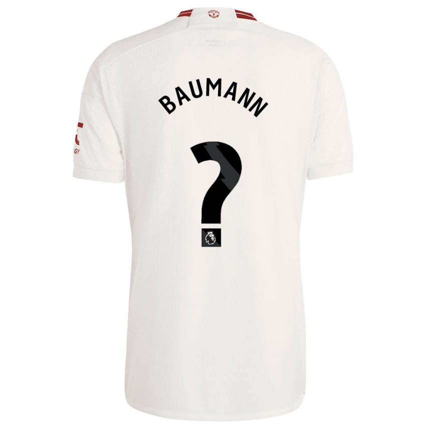 Niño Camiseta Zach Baumann #0 Blanco Equipación Tercera 2023/24 La Camisa Perú