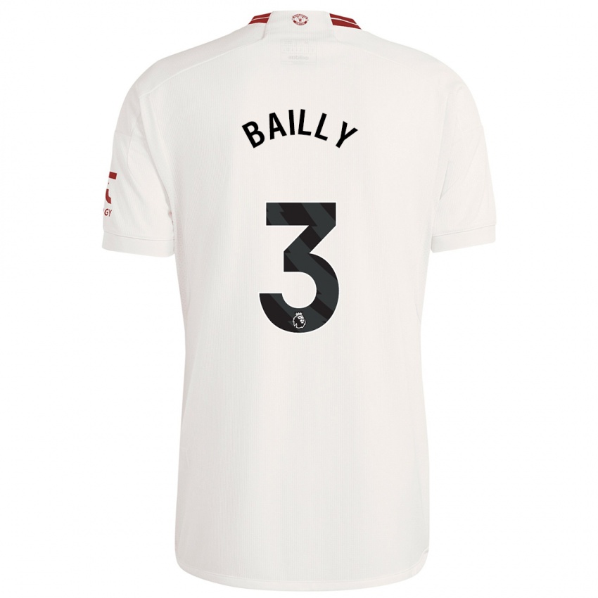 Niño Camiseta Eric Bailly #3 Blanco Equipación Tercera 2023/24 La Camisa Perú