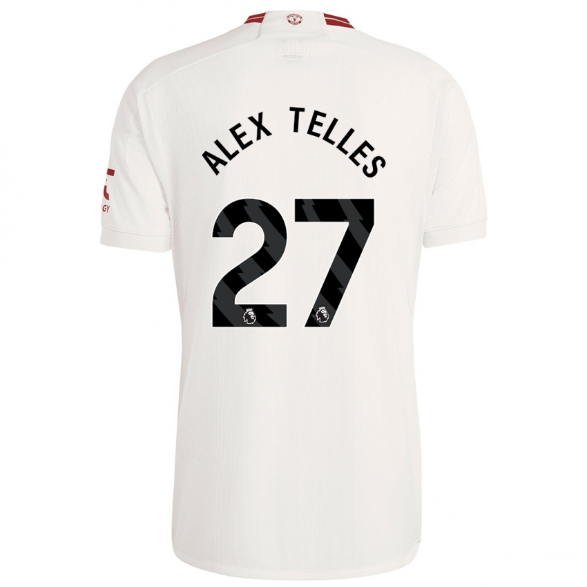 Niño Camiseta Alex Nicolao Telles #27 Blanco Equipación Tercera 2023/24 La Camisa Perú