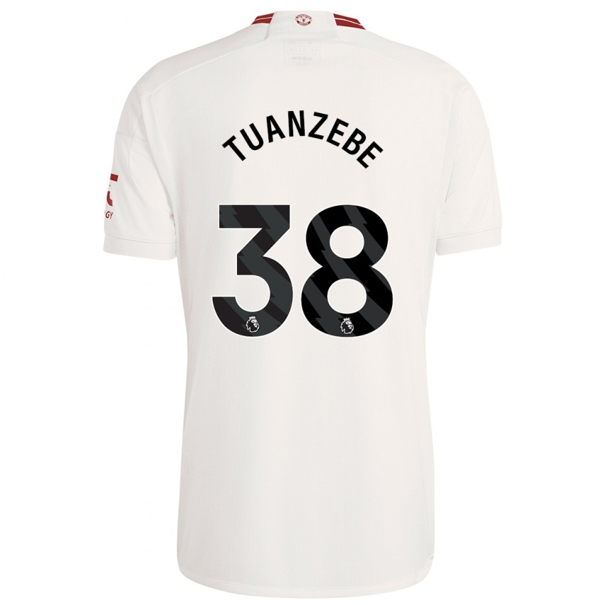 Niño Camiseta Axel Tuanzebe #38 Blanco Equipación Tercera 2023/24 La Camisa Perú